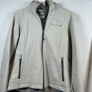 Free Country Women's Faux Fur Inside Full Zip Hooded Jacket Size Medium Gray